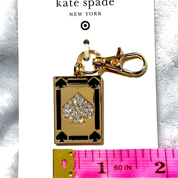 New Kate Spade New York x Target Spade Playing Card Bag Charm Limited Edition - Picture 8 of 10